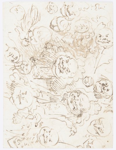 Studies of Heads by Carlo Marchionni
